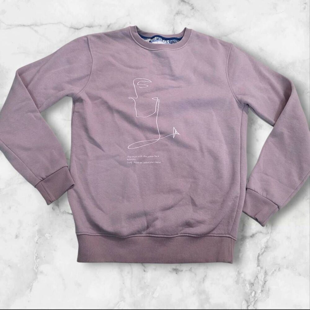 Denim & Flower Purple Pullover Size Small